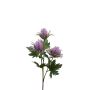 Branche d'eryngium en plastique ERKENHILDE, lilas, 65cm