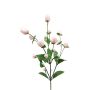 Branche florale artificielle Amarante boule THUSNELDA, rose-blanc, 70cm