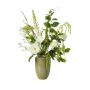 Bouquet de fleurs artificielles FEME, blanc, 100cm, Ø35cm