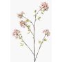 Branche synthétique de cerisier ornemental SLIRKO avec fleurs, rose clair, 115cm