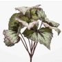 Plante synthétique: bégonia à feuilles BLAROM sur tige, Crossdoor, gris-lilas, 25cm