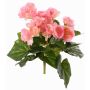 Bégonia artificiel BIRMA, tige, rose, 20cm, Ø3-5cm