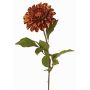 Dahlia artificiel TINFAS, cuivre, 60cm, Ø13cm