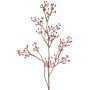Branche décorative de rosier sauvage HIKERNO avec des cynorrhodons, rouge, 100cm