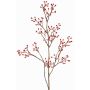 Branche décorative de rosier sauvage HIKERNO avec des cynorrhodons, rouge, 100cm