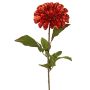 Dahlia artificiel TINFAS, orange foncé, 60cm, Ø13cm