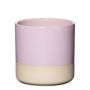 Cache-pot en céramique AUGUSTIN, effet dip-dye, rose pâle-beige, 10cm, Ø10cm