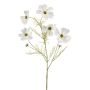 Petite corbeille décorative artificielle BELIAH, blanche, 75 cm