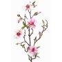 Magnolia décoratif MARGA, rose-rose, 80cm, Ø6-8cm
