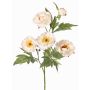 Branche synthétique de pivoine LARDUAN, collection Eco, rose pâle-blanc, 60cm, Ø7cm