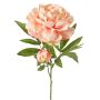 Pivoine synthétique WARDUAN, collection Eco, saumon, 65cm, Ø15cm
