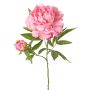 Pivoine synthétique WARDUAN, collection Eco, rose, 65cm, Ø15cm