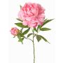 Pivoine synthétique WARDUAN, collection Eco, rose, 65cm, Ø15cm