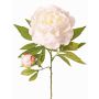 Pivoine synthétique WARDUAN, collection Eco, blanche, 65cm, Ø15cm