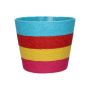 Panier à plantes NERIONKO MULTI, turquoise-rouge-jaune-rose, 13 cm, Ø 15,5 cm