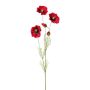 Branche de fleurs artificielles Coquelicot TERNAS, rouge, 90cm