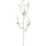Branche de noisetier artificielle VIGROX avec des diamants, or, 60cm