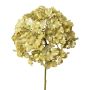 Fleur artificielle Hortensia IGMYR, vert métallique, 65cm