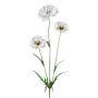 Branche de fleurs artificielles Coquelicot IGNIS, blanc, 70cm