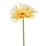 Fleur artificielle Gerbera FELISY, jaune, 65cm