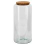 Bocal de conservation KEDAR avec couvercle en liège, transparent, 40cm, Ø19cm