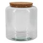 Bocal de conservation en liège KEDAR avec couvercle, transparent, 20cm, Ø19cm