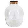Bocal de conservation en liège RYZEL avec couvercle, transparent, 28cm, Ø23cm