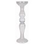 Vase d’ornement en verre RACHEL sur pied, transparent, 80,5cm, Ø22cm