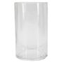 Vase en verre cylindrique SANSA OCEAN, recyclé, transparent, 20cm, Ø12cm