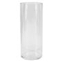 Vase en verre cylindrique SANSA OCEAN, recyclé, transparent, 25cm, Ø10cm