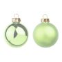 Boules de Noël finition mate-brillante CLARIBELLE, 36 pièces, vert clair, Ø4cm