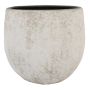 Pot de fleurs VEMIL en céramique, moucheté, blanc, 36cm, Ø39cm