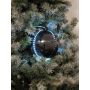 Boule de Noël LED LUVELIA, 5 pièces, noir brillant, Ø8cm