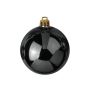 Boule de Noël TEODORA, 4 pièces, noir brillant, Ø10cm
