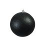 Boule de Noël CANELA, paillettes, noir, Ø20cm