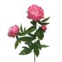 Branche artificielle de pivoine MEIRU, fuchsia, 70cm, Ø9-12cm