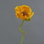 Fleur artificielle de pavot ANKANG, jaune-orange, 70 cm, Ø 9,5 cm