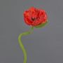 Fleur artificielle de pavot ANKANG, rouge, 70 cm, Ø 9,5 cm