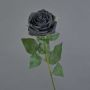 Rose artificielle KAILIN, noire, 65 cm, Ø 9 cm