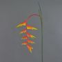 Fleur décorative Heliconia orange-jaune-vert MEIHUA, 95cm, Ø30cm