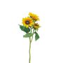 Branche de tournesol artificielle LINGYAN, jaune, 35 cm