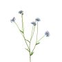 Branche décorative de centaurée TAOTAO, bleu clair, 65 cm, Ø 4-5 cm