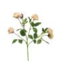 Branche de rose artificielle SHANZHA, rose-crème, 70cm, Ø6,5-7cm