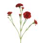 Fleur artificielle: œillet AHONG, rouge, 60cm, Ø6-7cm
