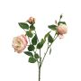 Branche de rose décorative SHIYUN, rose crème, 60 cm, Ø 3,5-8,5 cm