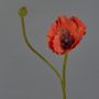Fleur artificielle de pavot YILAN, rouge, 60 cm, Ø 12 cm