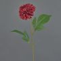 Fleur artificielle Dahlia WANRU, rouge foncé, 50cm, Ø9cm