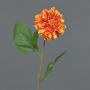 Fleur artificielle, dahlia WANRU, orange, 50cm, Ø9cm