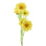 Branche décorative de cosmos YUNIAN, jaune, 75 cm