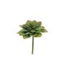 Echeveria morani artificielle XINYA sur tige, vert-rouge, 17cm